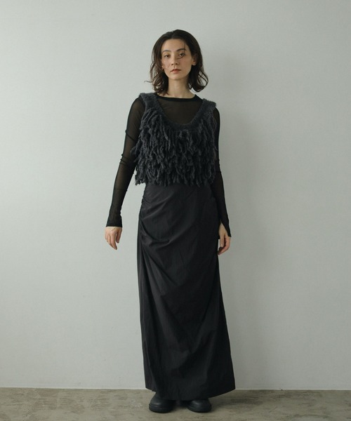 「anuke」 ノースリーブニット FREE アイボリー レディース_画像4