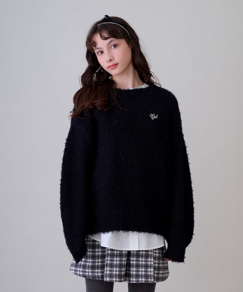 アンサンブル  ブークレーニット×チュニックトップス キッズ 子供服 女の子 | pom ponette junior