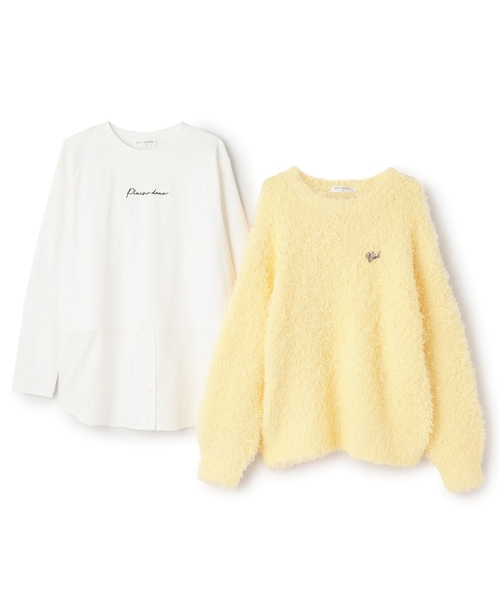 アンサンブル  ブークレーニット×チュニックトップス キッズ 子供服 女の子 | pom ponette junior | 04