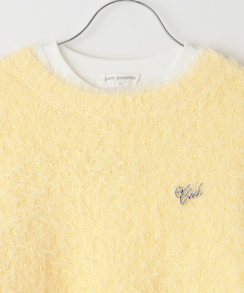 アンサンブル  ブークレーニット×チュニックトップス キッズ 子供服 女の子 | pom ponette junior | 05