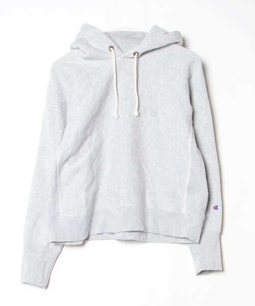 ハチヤーズ　グレー パーカー L 美品 Champion（チャンピオン） プルオーバーパーカー M グレー レディース