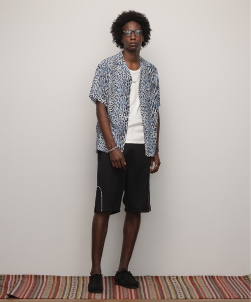 Schott N.Y.C（ショット） 「schott」 半袖シャツ L サックスブルー