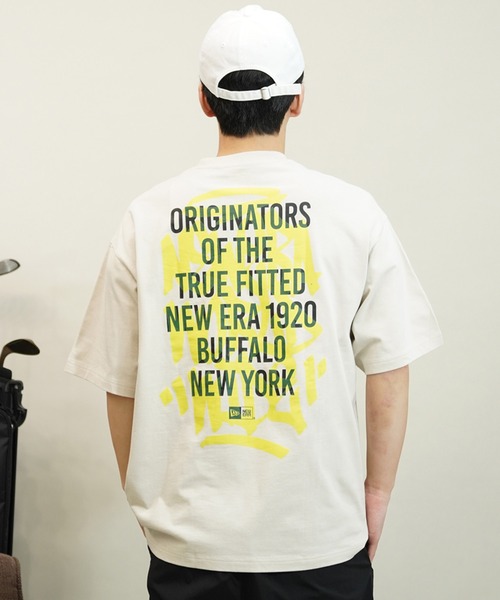 「NEW ERA」 半袖Tシャツ X-LARGE ホワイト メンズ_画像4