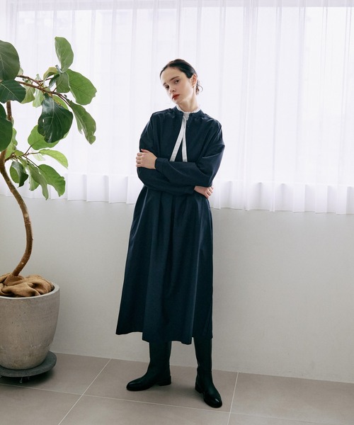 なお Marianne Batlleブローチ/マリンフランセーズワンピ MARIANNE