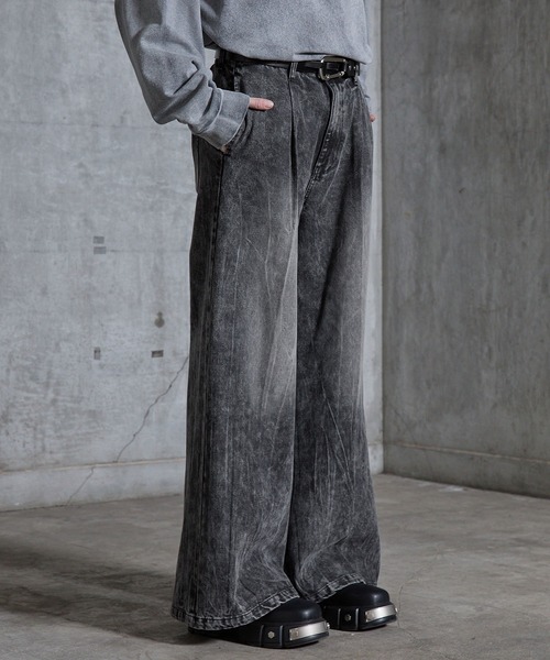 SERACE ジーンズ 「SERACE」Vintage buggy wide flare denim pants