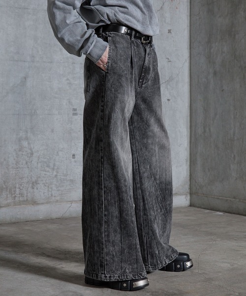 SERACE ジーンズ 「SERACE」Vintage buggy wide flare denim pants