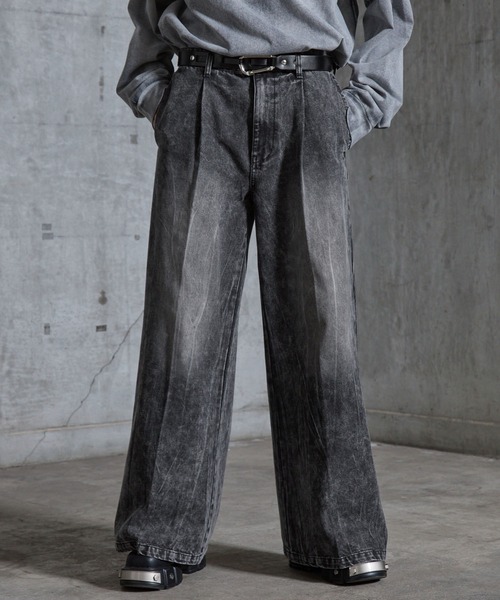 SERACE ジーンズ 「SERACE」Vintage buggy wide flare denim pants