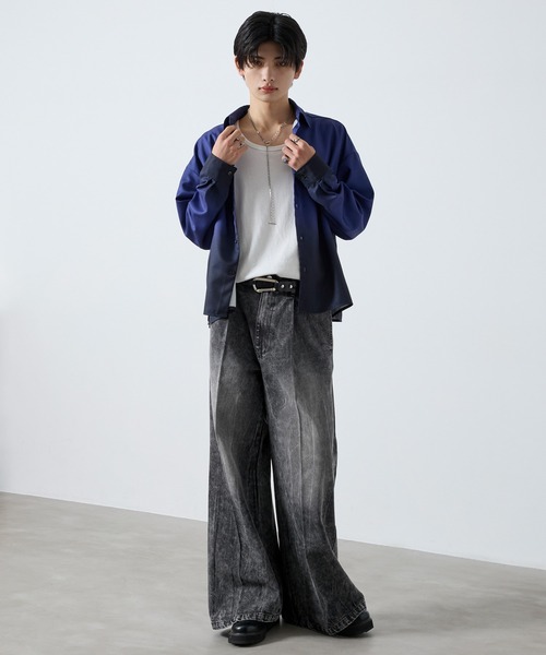 SERACE ワイドパンツ ジーンズ 「SERACE」Vintage buggy wide flare 
