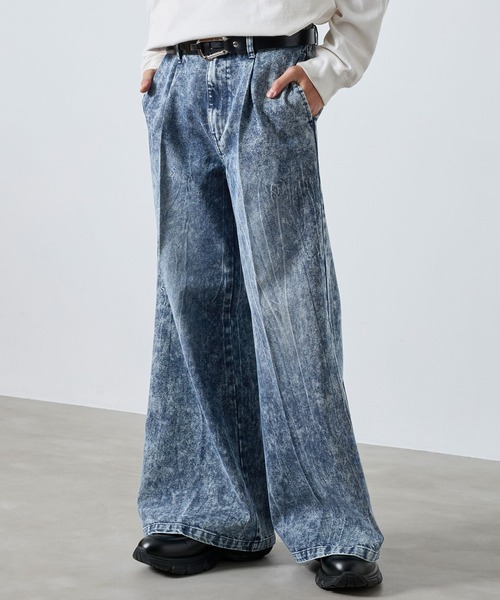 SERACE ワイドパンツ ジーンズ 「SERACE」Vintage buggy wide flare