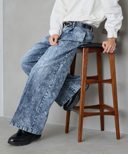 SERACE ワイドパンツ ジーンズ 「SERACE」Vintage buggy wide flare