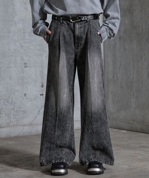 SERACE ジーンズ 「SERACE」Vintage buggy wide flare denim pants 
