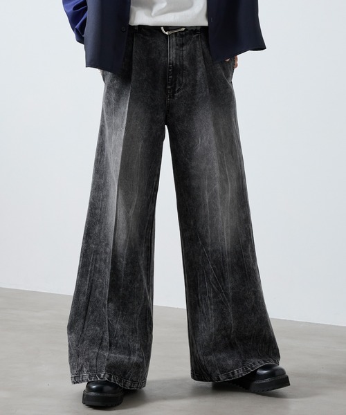 SERACE ワイドパンツ ジーンズ 「SERACE」Vintage buggy wide flare 