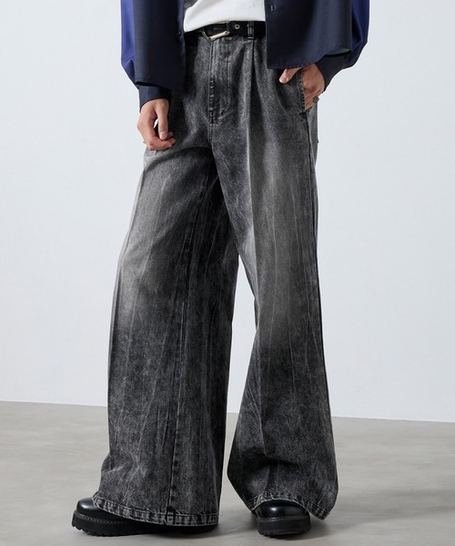 SERACE ワイドパンツ ジーンズ 「SERACE」Vintage buggy wide flare