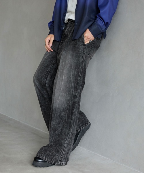 SERACE ワイドパンツ ジーンズ 「SERACE」Vintage buggy wide flare 