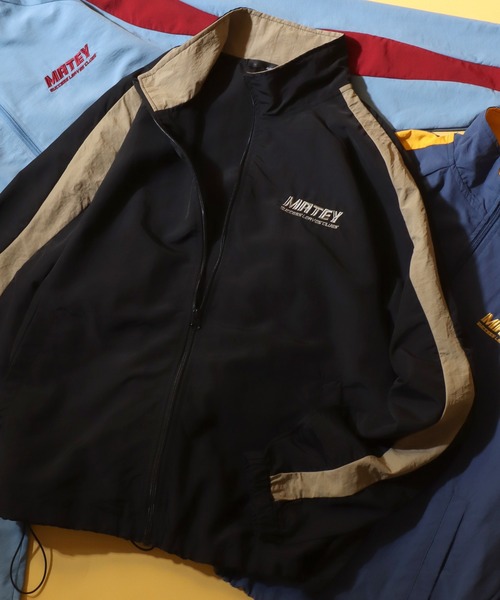ナイロンジャケット Wave Switching Nylon Track Jacket オーバーサイズ ウェーブ切り替え ナイロン トラックジャケット ブルゾン メンズ レディース