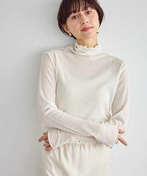 ROPE' PICNIC（ロペ ピクニック） tシャツ ラメシアーリブタートル
