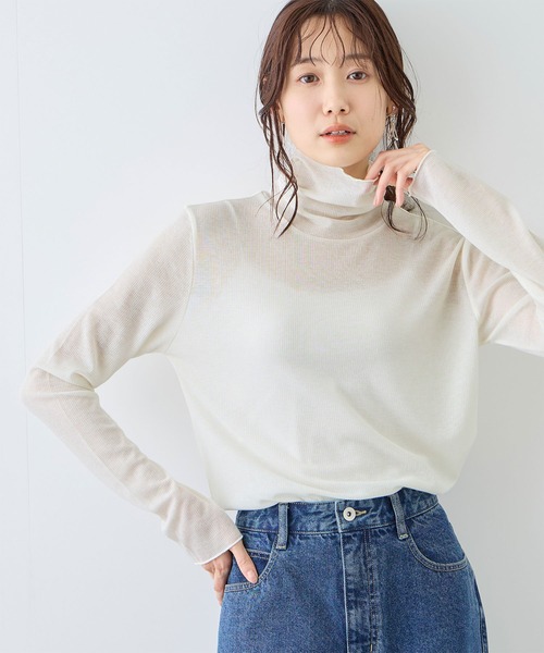 ROPE' PICNIC（ロペ ピクニック） tシャツ ラメシアーリブタートル