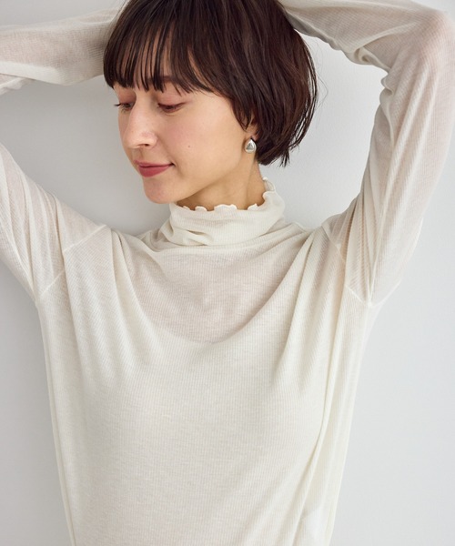 ROPE' PICNIC（ロペ ピクニック） tシャツ ラメシアーリブタートル