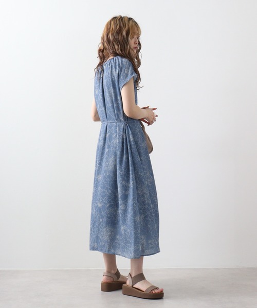 「Anna Nicola」 半袖ワンピース 38 ダークグレー レディース_画像4