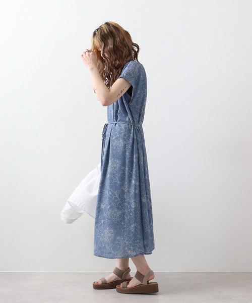 「Anna Nicola」 半袖ワンピース 38 ダークグレー レディース_画像6