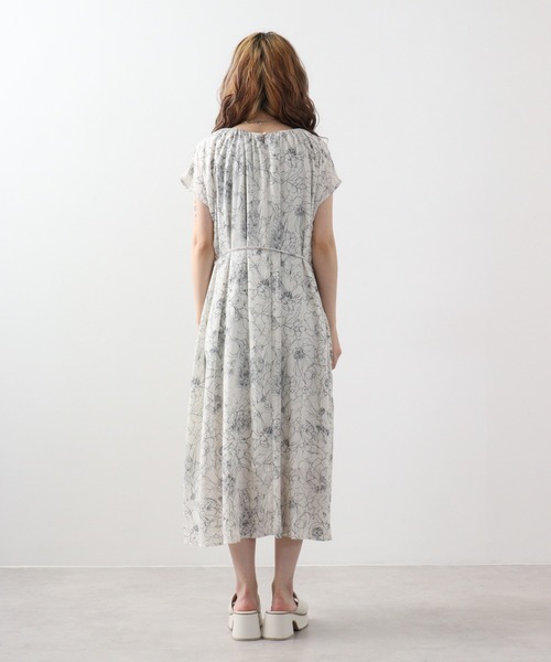 「Anna Nicola」 半袖ワンピース 38 ダークグレー レディース_画像9