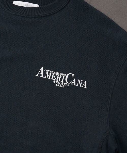 「AMERICANA」 スウェットカットソー M 杢グレー レディース_画像6
