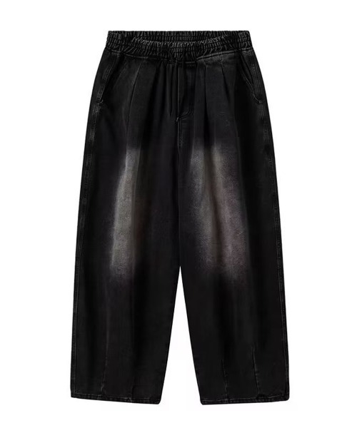 「NEW GENTLEMAN」 デニムパンツ L ブラック メンズ_画像3