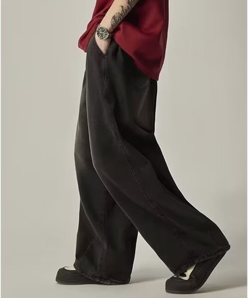 「NEW GENTLEMAN」 デニムパンツ L ブラック メンズ_画像5