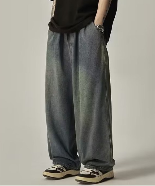 「NEW GENTLEMAN」 デニムパンツ L ブラック メンズ_画像7