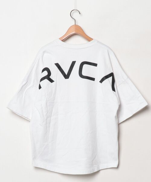 「RVCA」 ワンポイント半袖Tシャツ S ホワイト メンズ_画像2