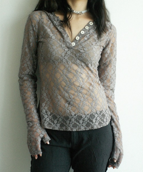 igi パーカー LACE HOODIE TEE / レースフーディー レディース
