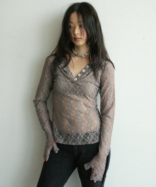 igi パーカー LACE HOODIE TEE / レースフーディー レディース