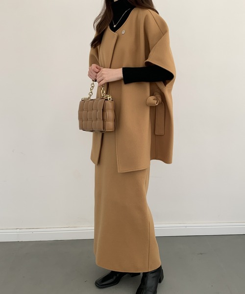 「ECLIN」 セットアップ M ベージュ レディース_画像6