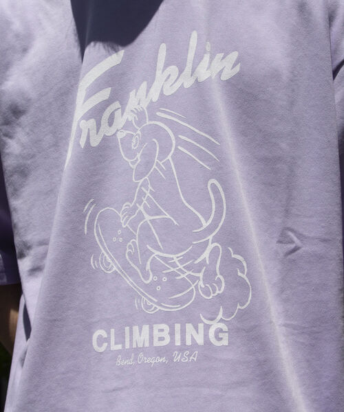 「Franklin Climbing」 半袖Tシャツ L ライトパープル メンズ_画像9