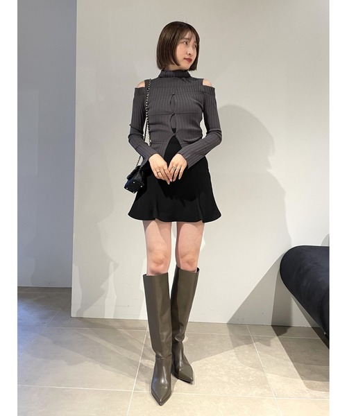 スナイデル☆ニット新品未使用 SNIDEL（スナイデル） ニットアンサンブル FREE グレー レディース