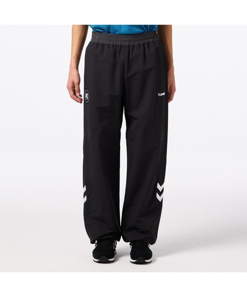 hummel ヒュンメル ジャージ　ウーブンパンツ 黒 Lサイズ hummel（ヒュンメル） ワイドパンツ パンツ H.FC ウーブンパンツ