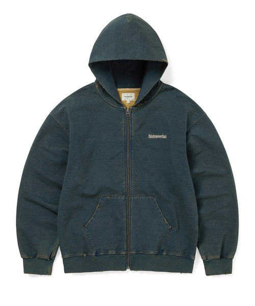 thisisneverthat（ディスイズネバーザット） パーカー Damaged Zip Up
