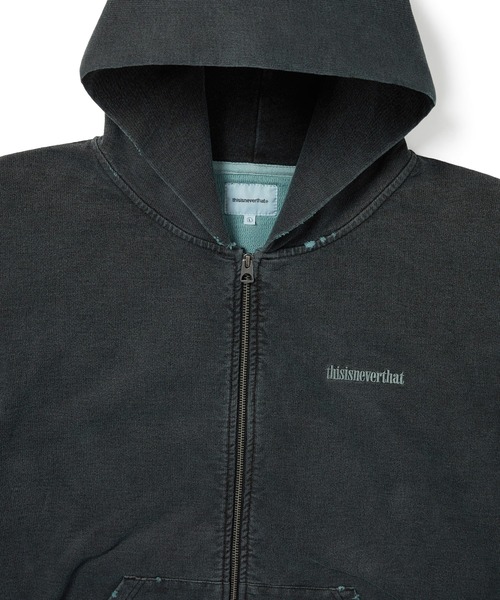 thisisneverthat（ディスイズネバーザット） パーカー Damaged Zip Up