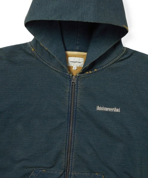thisisneverthat（ディスイズネバーザット） パーカー Damaged Zip Up