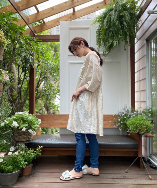 「AVIE」 デニムパンツ 38 インディゴブルー レディース_画像3