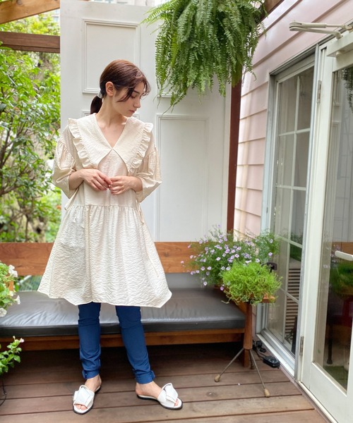 「AVIE」 デニムパンツ 38 インディゴブルー レディース_画像4