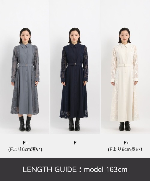 「Andemiu」 シャツワンピース FREE ベージュ レディース_画像2