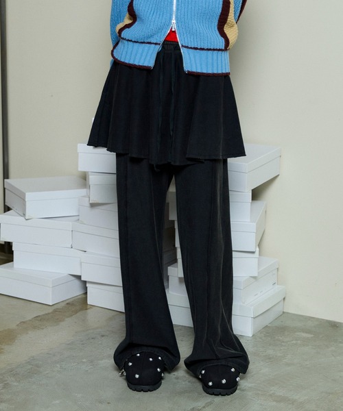 「MAISON SPECIAL」 スウェットパンツ 36 ホワイト レディースの画像