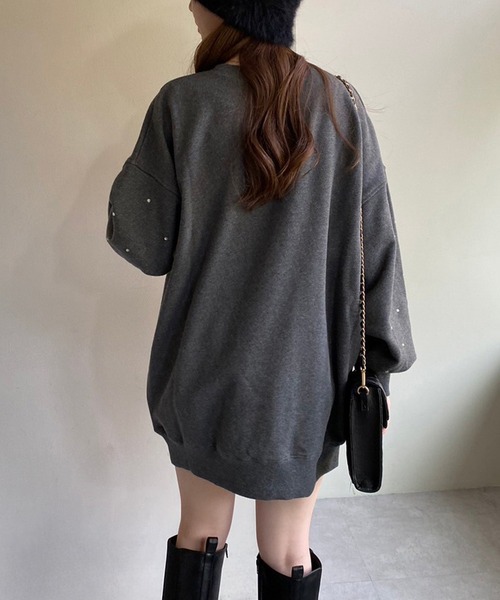 「one after another NICE CLAUP」 スウェットカットソー FREE グレー レディース_画像6
