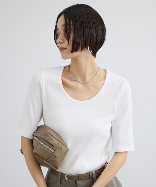 tシャツ プリマベールファームリーリブT / UVケア・洗える・新色追加 レディースの画像