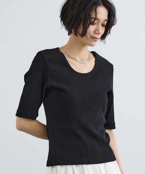 tシャツ プリマベールファームリーリブT / UVケア・洗える・新色追加 レディースの画像