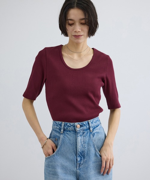 tシャツ プリマベールファームリーリブT / UVケア・洗える・新色追加 レディースの画像