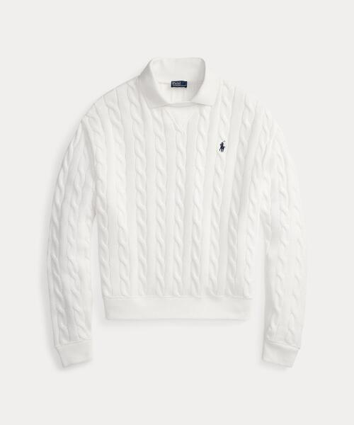 happylife　良品　ポロラルフローレン　レディース　ニットコットン POLO RALPH LAUREN（ポロ・ラルフローレン） ニット セーター ケーブル