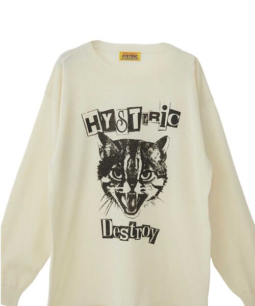 サマーニット ニット セーター CAT FEEVER プルオーバー レディースの画像