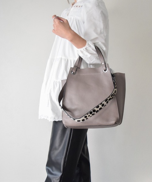 バッグ RIPANI 2wayBAG RIPANI（リパーニ） 2WAYバッグ ALL グレー レディース : ZOZOTOWN
